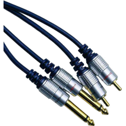 Cable PLUG TS a RCA Estereo 0.9M
