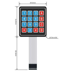 Teclado membrana 4x4