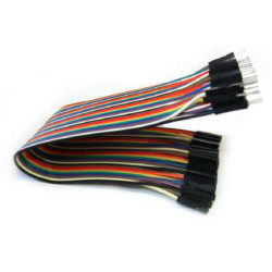 Cable qt 20cm (10 pines) macho-hembra